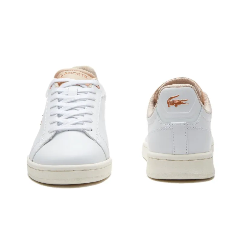 LACOSTE Carnaby Pro Low Top Skateboard Shoes Women's White-3