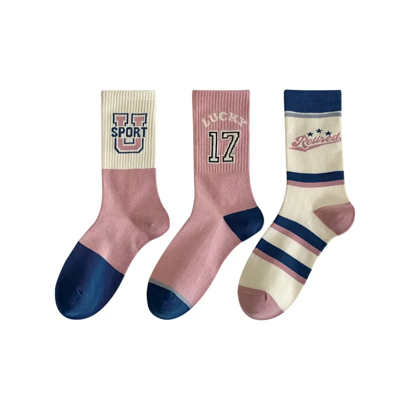 XXLLG Mid Calf Socks Women's 3 Pack-4