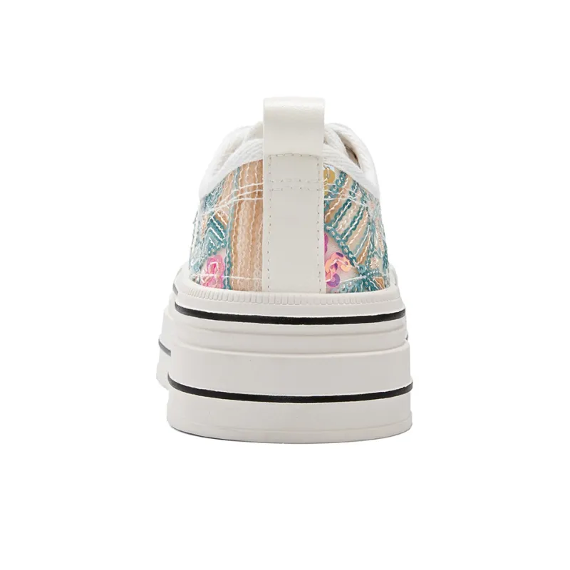 La Chapelle Anti-Slip And Wear-Resistant Height Increasing Low-Top Skateboard Shoes Women's-8