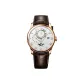 Rose Case White Dial Brown Leather Strap