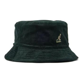 KANGOL Corduroy Cotton Fabric Bucket Hats Men's Green