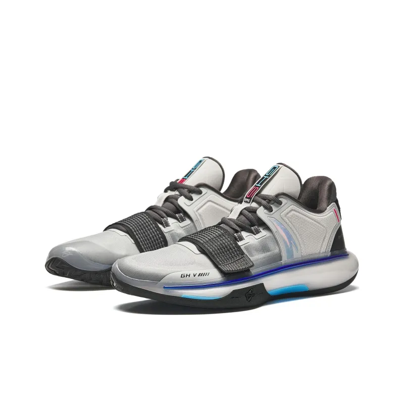 Anta GH5 Cushioning Rebound Low Top Basketball Shoes Men's Microchip Gray-2