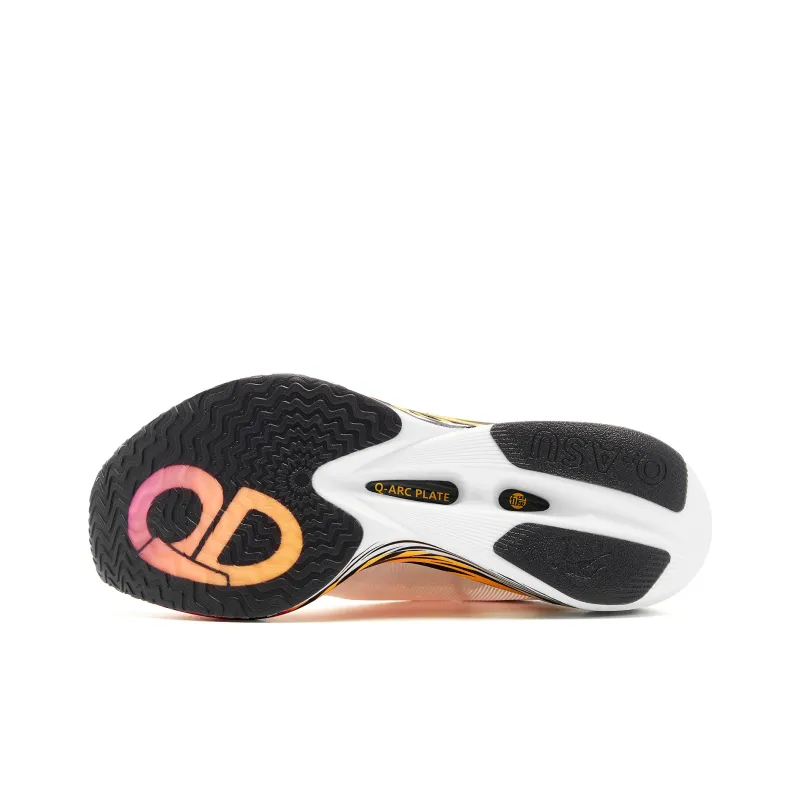 QIAODAN Flying Shadow PB4.0 Running Shoes Men Low Top Jordan White Neon Pink-4