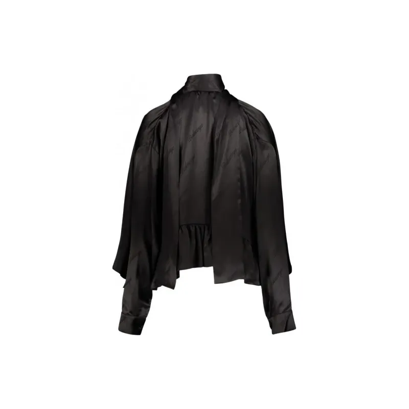 Balenciaga Logo Jacquard Blouse-1