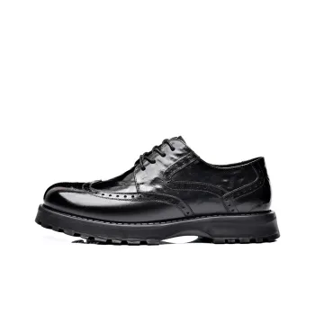 Romon Dress Shoes Men Low-Top Black