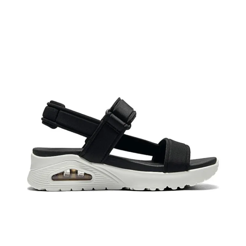 Skechers Uno Strap Sandals Women's Black White-1