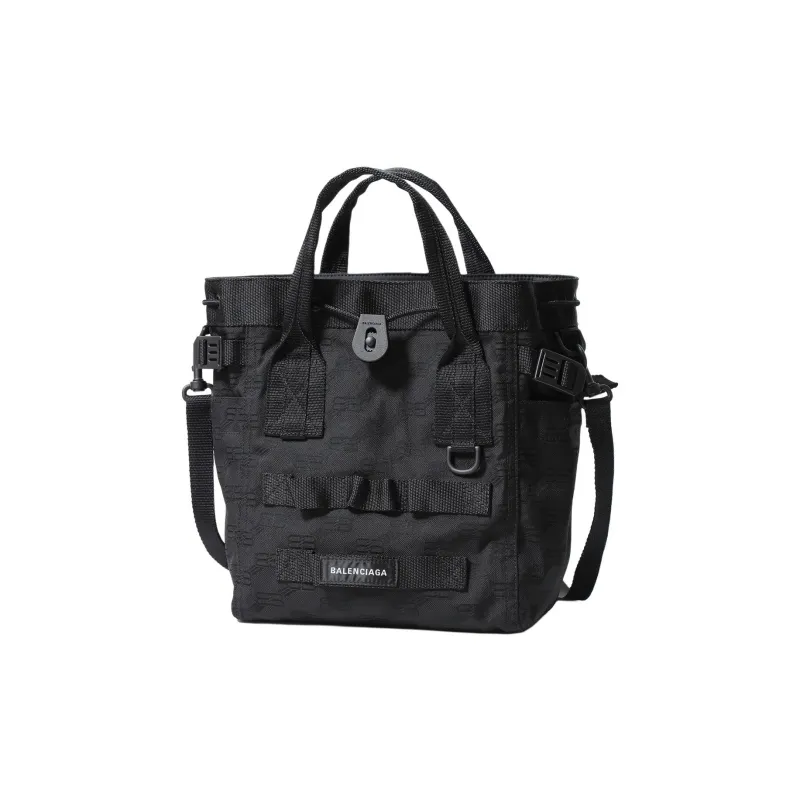 Balenciaga Army Recycled Nylon Portable Crossbody Bag Shoulder Bag Men's Black-0