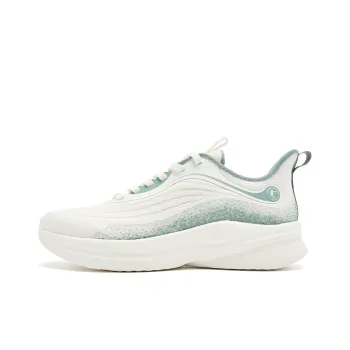 QIAODAN Light LITE Cushioning, Slip Resistant, And Abrasion Resistant Low Top Running Shoes Men's Mountain Shadow Green