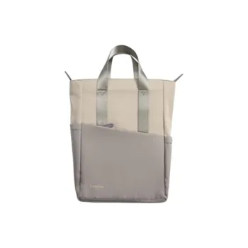 Tomtoc Nylon Fabric With Polyester Backpack Medium Size Women's Moon Silver Gray/Star Dust Brown