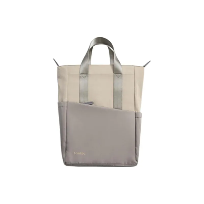 Tomtoc Nylon Fabric With Polyester Backpack Medium Size Women's Moon Silver Gray/Star Dust Brown-0
