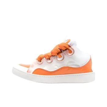 Lanvin Curb Skateboard Shoes Women's White Orange