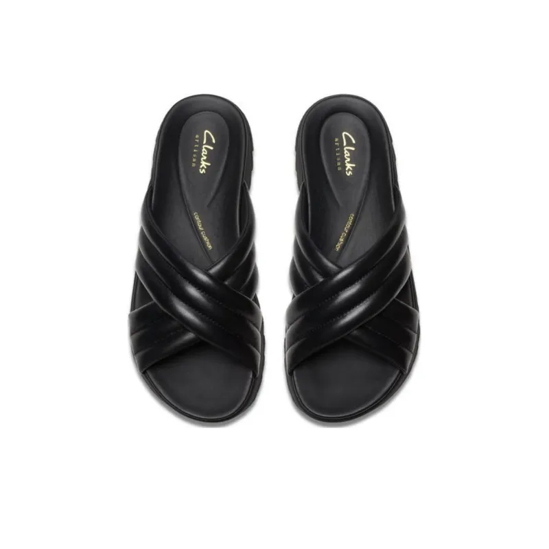 Clarks EVA Slide Slippers Women's Black-3