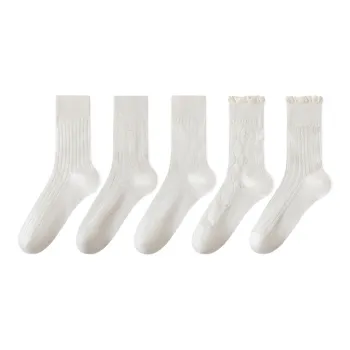 Moremoli Mid-Calf Socks Women's 5 Pack