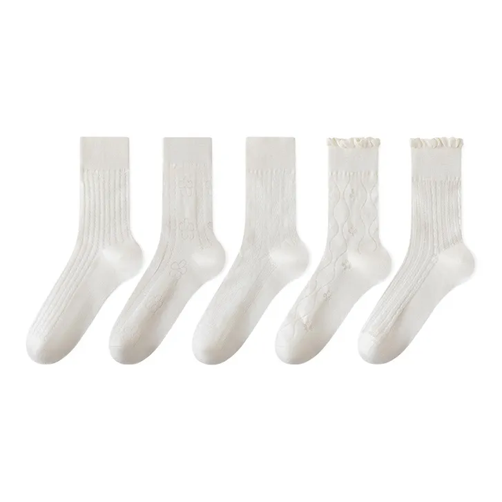 Moremoli Mid Calf Socks Women's 5 Pack-0