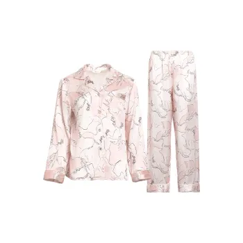 Silk Boundary Pajama Set Women's Pink
