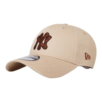 New Era Cotton Baseball Caps Unisex Beige