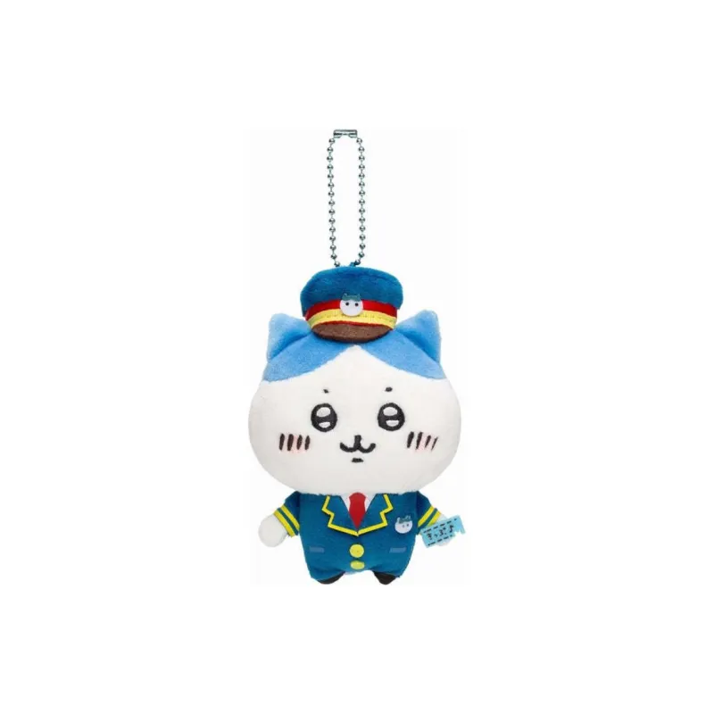 Chiikawa Hachiware Train Station Staff Mascot Dolls Plush Pendant-0