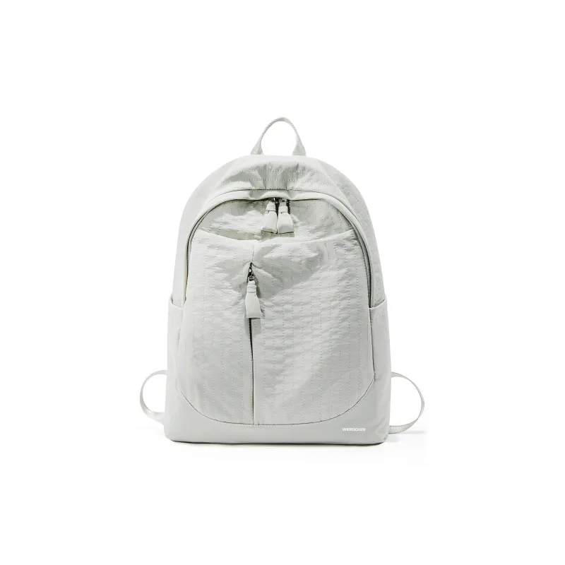 Werocker Fabric Backpack Regular Unisex White/Beige/Pink/Gray/Black-22
