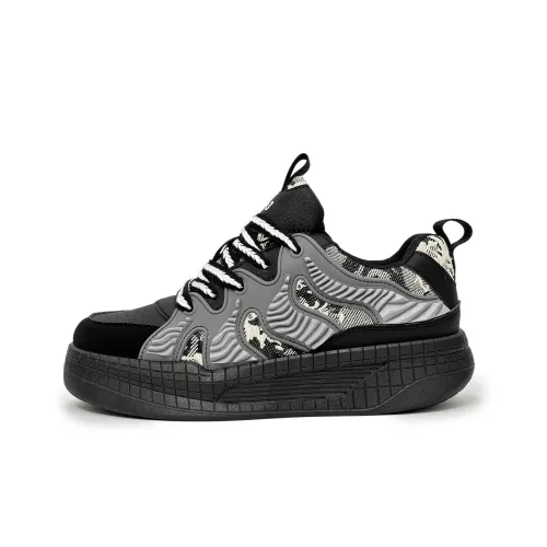 SLNU 3 Anti Slip Wear Resistant Low Top Casual Shoes Men's Black