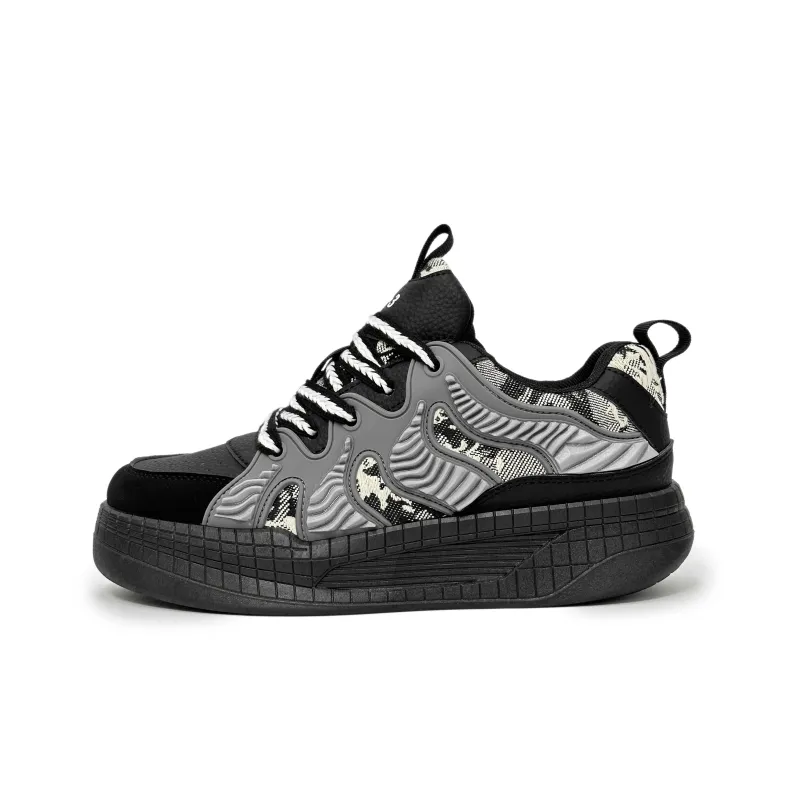 SLNU 3 Anti Slip Wear Resistant Low Top Casual Shoes Men's Black-0