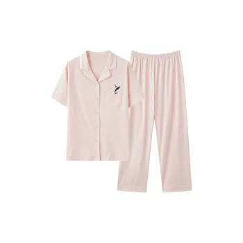MIIOW Pajama Set Women's Light Peach Pink