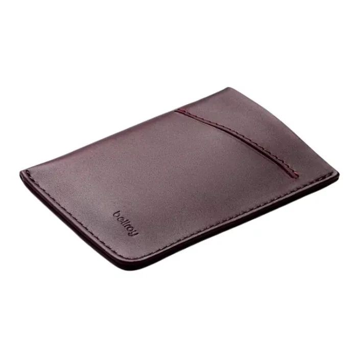 BELLROY Leather Card Holder Card Holder Unisex Purple Brown-1
