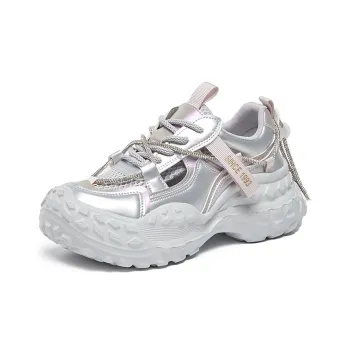 La Chapelle Cushioning, Slip Resistant, Abrasion Resistant, Height Increasing Low Top Chunky Sneakers Women's