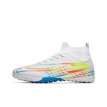 DOUBLE STAR 88 Cushioning Slip Resistant Soccer Shoes Unisex White