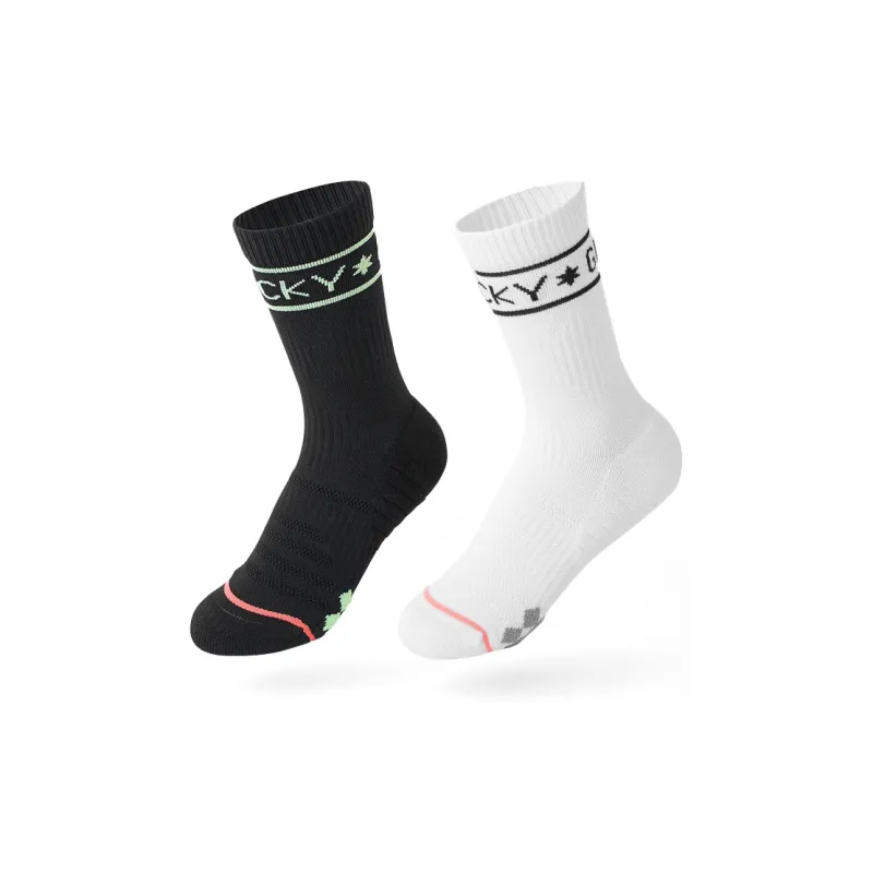 FUGEER Mid Calf Socks Women's 2 Pack-18