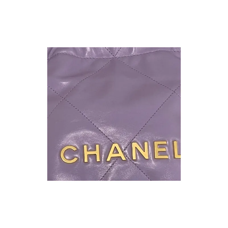 CHANEL Cow Leather Tote Bag, Shopping Bag, Shoulder Bag Mini Women's Taro Purple-1