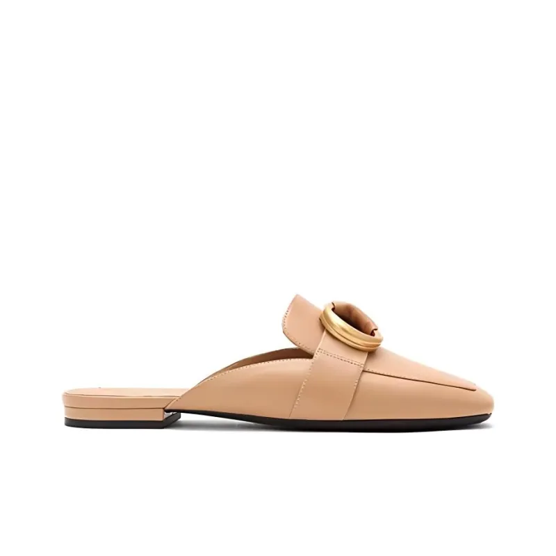 STELLA LUNA Wrap-toe Slippers Women's Deep Cocoa Color-1