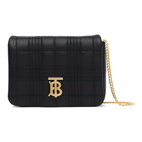 Burberry Lola Bag Quilting Lambskin Crossbody Bags Shoulder Bags Women's Black