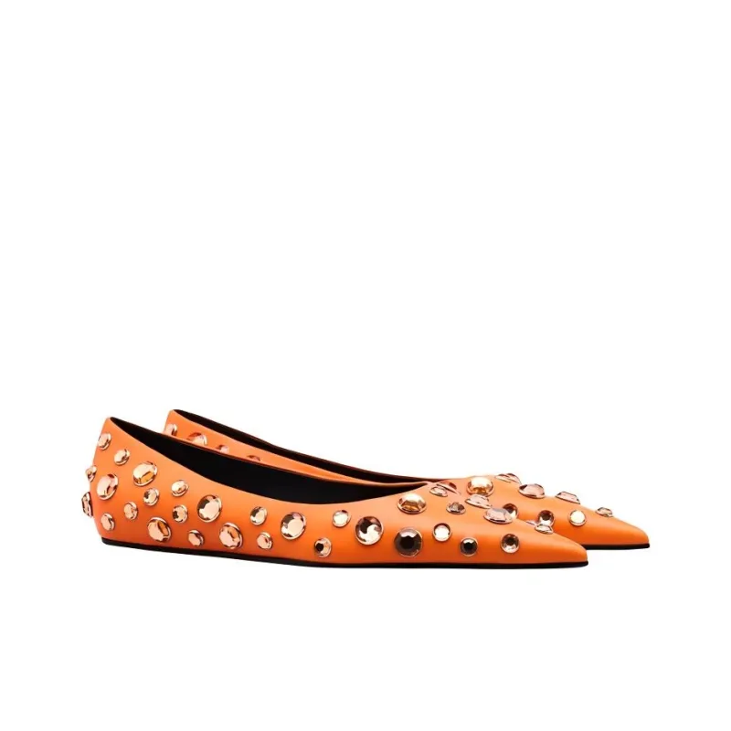 STAND STUDIO Casual Single Shoes Women's Orange-2