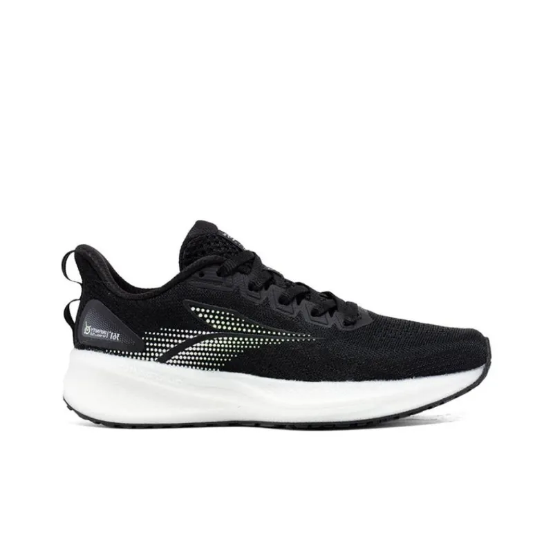 361° Cushioning Wear-Resistant Low-Top Sprint Running Shoes Women's Black White-1