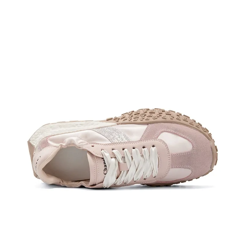 La Chapelle Anti Slip And Wear Resistant Breathable Low Top Chunky Sneakers Women's-2