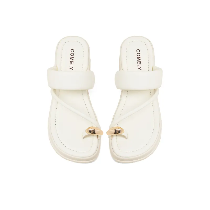 COMELY PU Polyurethane Slide Slippers Women's-2