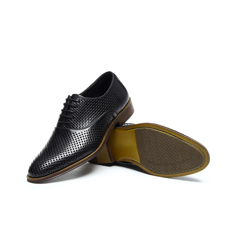 ASTON M.JAZZ Dress Shoes Men Low Top Ecru/Black/Brown-11