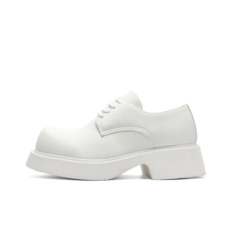XIAOTOULANG Dress Shoes Men's White-0