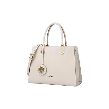 GOLDLION Cow Leather Tote Bag Shopping Bag Handbag Shoulder Bag Medium Size Women's Black/Ecru/Green/Blue