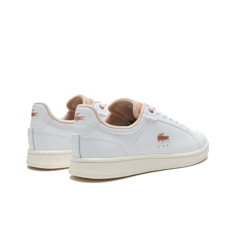 LACOSTE Carnaby Pro Low Top Skateboard Shoes Women's White-2