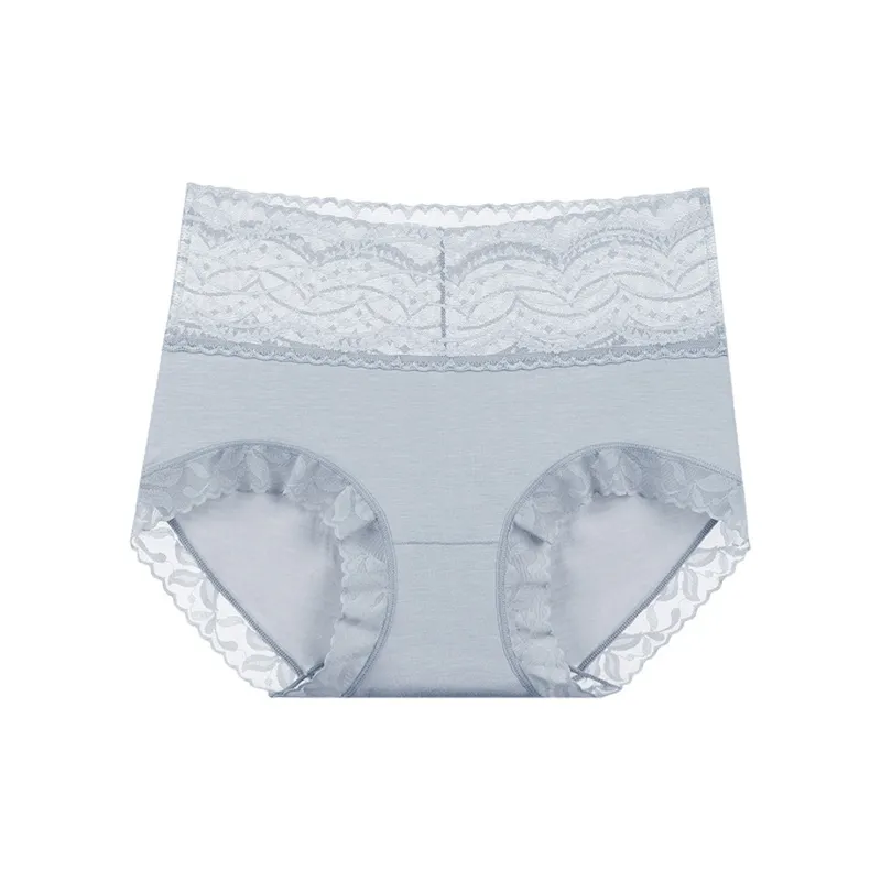 Flowers In Water Underpants Women's 1 Pack Dusty Blue-0