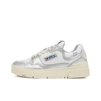 AUTRY Anti Slip Wear Resistant Low Top Skateboard Shoes Women's Silver