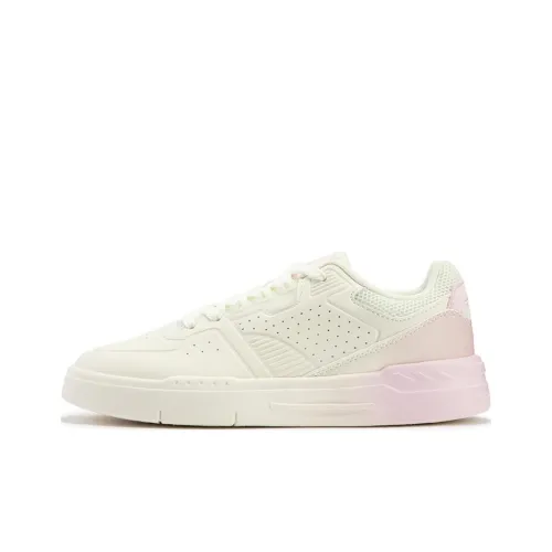 361° Wear-resistant And Lightweight Low-Top Skateboard Shoes Women's White Pink