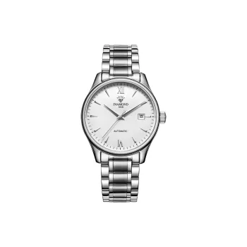 Diamond Automatic Mechanical Movement Watch Men's Watches White Dial