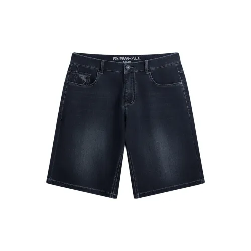 FAIRWHALE Denim Shorts Unisex 101 Navy Blue