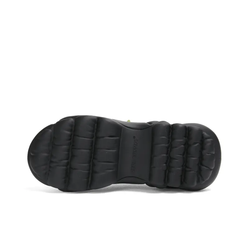 ZERO COSMOS Breathable Height Increase Low Top Chunky Sneakers Unisex Black-4