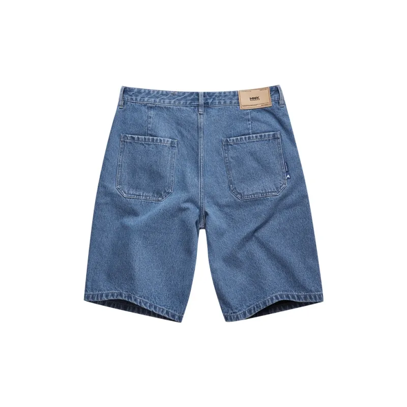 FAIRWHALE Denim Shorts Unisex Medium Blue-1