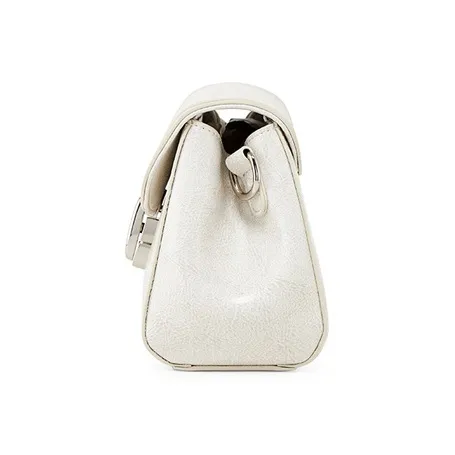 Teenmix Cow Leather With Synthetic Leather Underarm Shoulder Bag, Crossbody Bag Trumpets Women's Black/White/Khaki-19