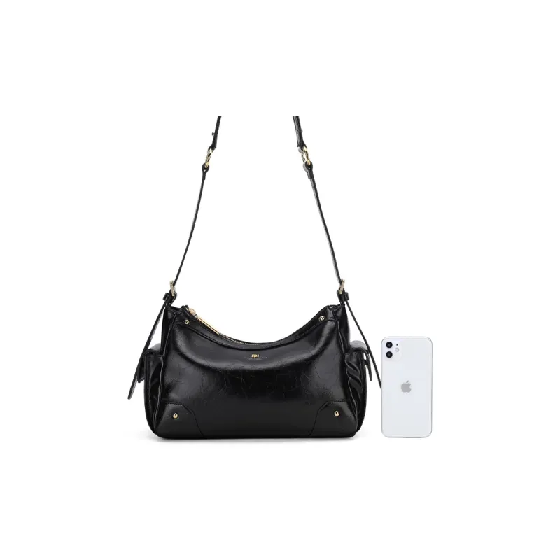 PIERRE CARDIN Commute Crossbody Bag, Shoulder Bag Premium Women's Bag Women's Black/Brown/Bitter Coffee-6