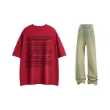 Gucci Red T-Shirts+Yellow Mud Jeans